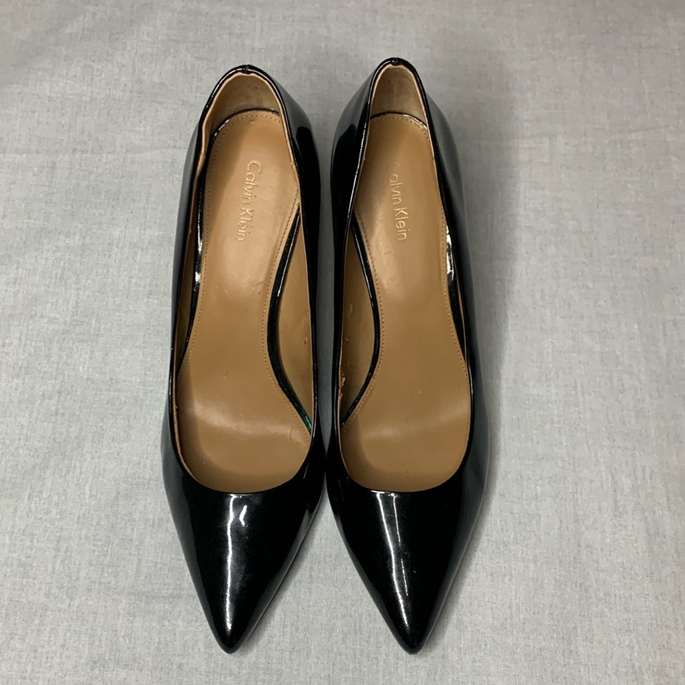 Calvin Klein black Patent Leather Pump